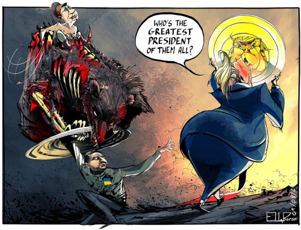 Владимир Корнилов: The Sunday Times сегодня оригинальным образом объясняет, почему Трамп не хочет предоставлять Зеленскому щит от истекающего кровью и изрядно проголодавшегося русского медведя