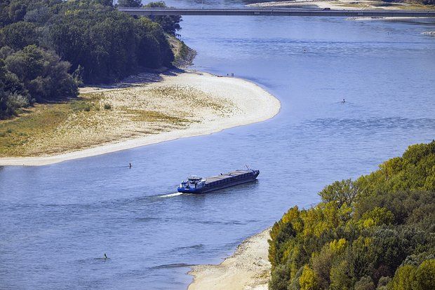 Bloomberg: Украине все сложнее экспортировать зерно из-за низкого уровня воды в Дунае