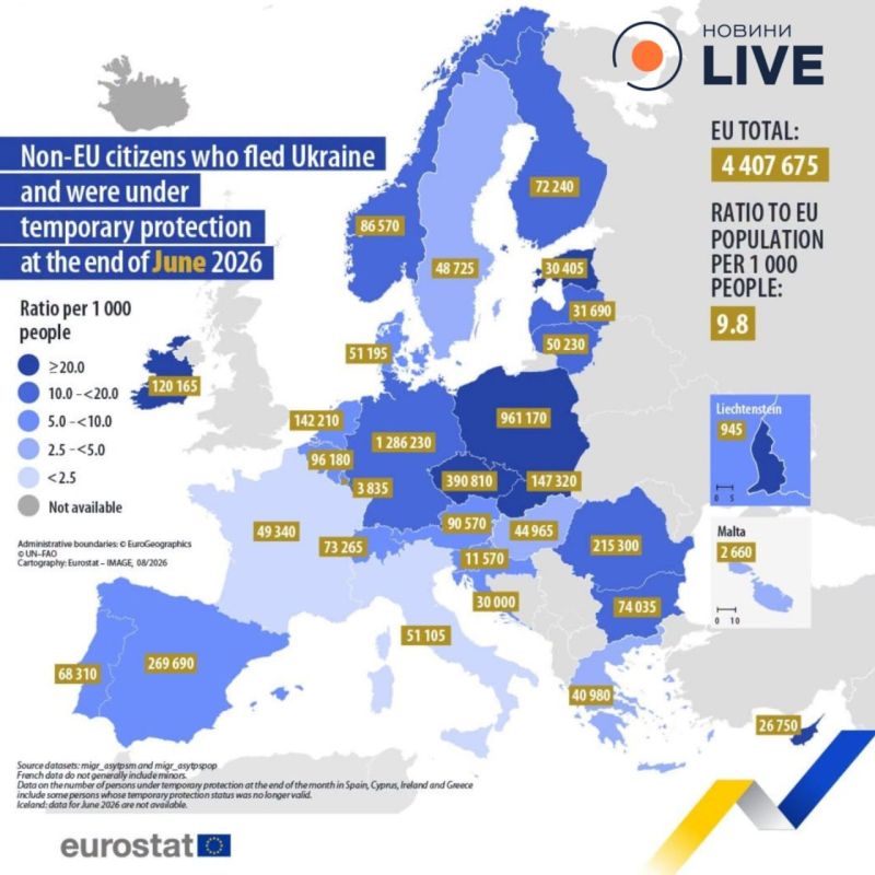 Число украинцев, бегущих в Европу, продолжает расти — Eurostat