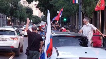 В Белграде прошёл автопробег в поддержку народа России