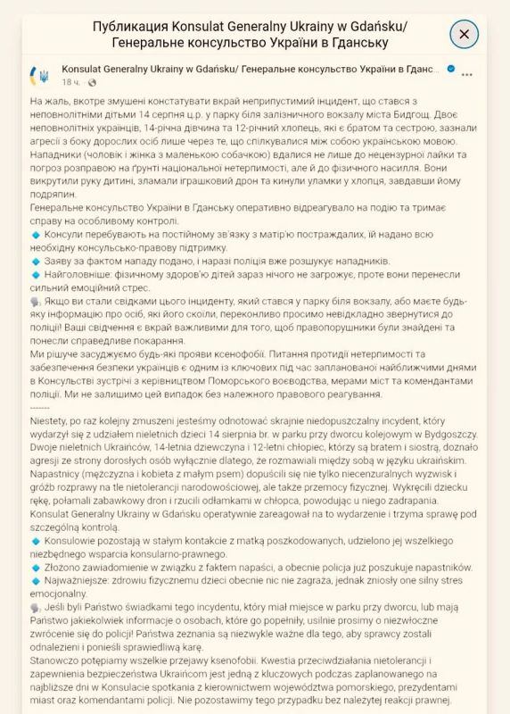 Поляки избили украинских детей за разговор на мове
