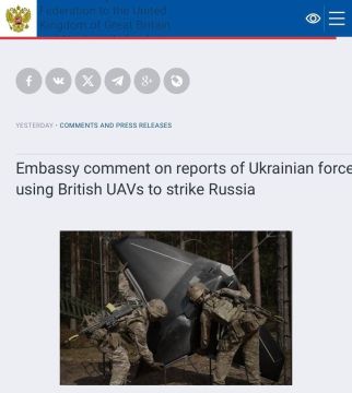 Посольство России указало на возможные последствия для Великобритании в связи с поставками дронов в Украину