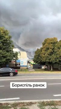 Чингис Дамбиев: Пожар на складах в Борисполе Киевской области после ракетно-дронового удара ВС РФ сегодня ночью