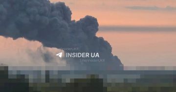 В Борисполе после прилета небо затянуто дымом