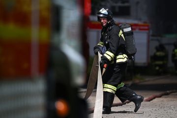 В Краснодарском крае после атаки ВСУ загорелось предприятие, пожар ликвидирован