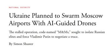 The Atlantic: Киев планировал парализовать работу московских аэропортов роями автономных дронов с ИИ