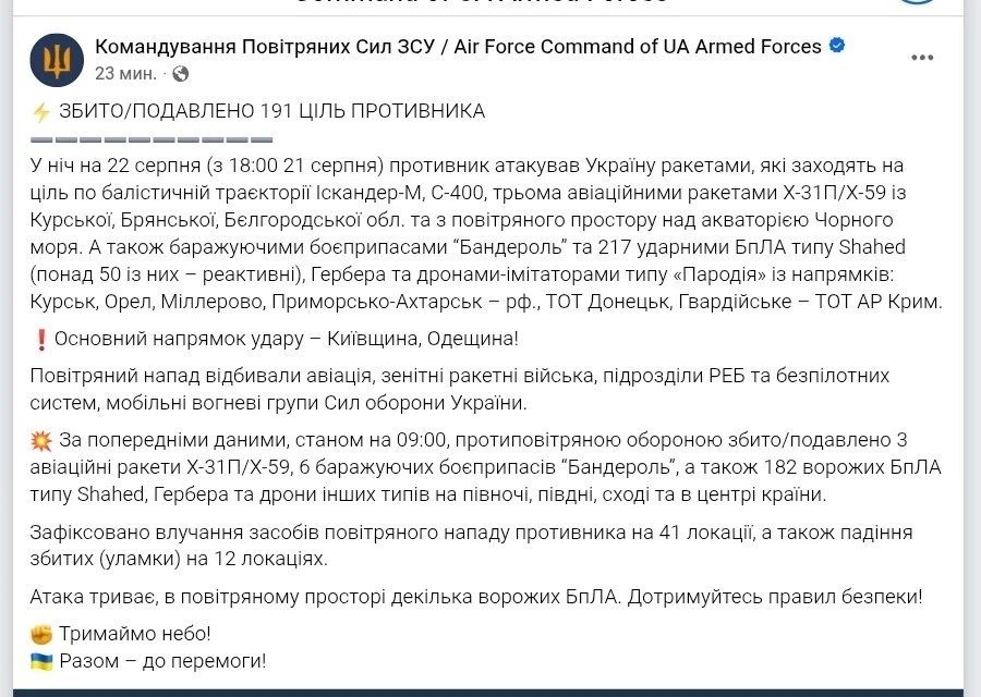 ВСУ снова не смогли сбить ни одной баллистической ракеты