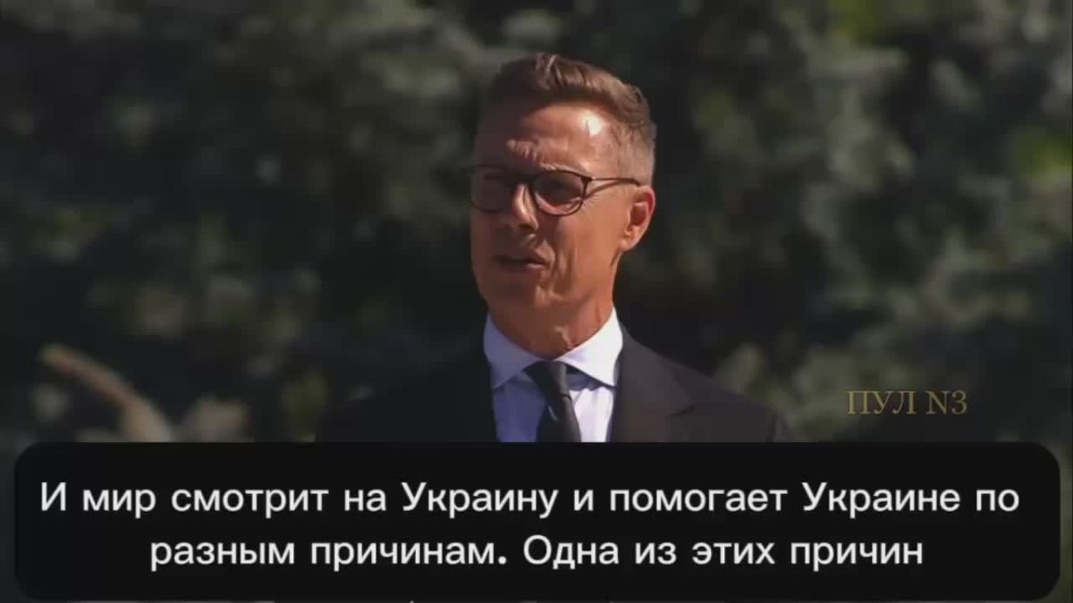 Президент Финляндии Стубб - о том, что ЕС помогает Украине, потому что она защищает Европу от России: