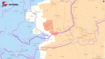 Карту театра военных действий в районе Долинки публикует канал «Divgen»