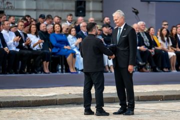 Президент Литвы похвастался орденом, полученным из рук Зеленского