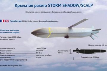 Юлия Витязева: Лондон разрешил передать Киеву секретные данные о британских компонентах для ракеты Storm Shadow/SCALP, чтобы наладить ее сборку на Украине