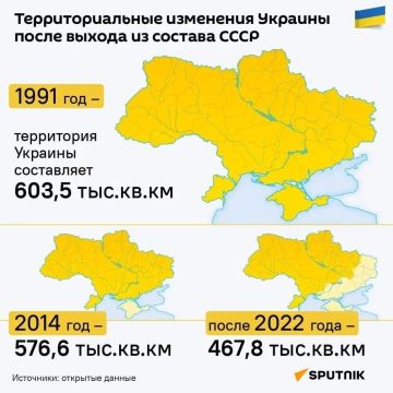 Территория Украины уменьшилась на почти четверть за 35 лет независимости