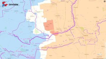Карту театра военных действий в районе Долинки публикует канал «Divgen»