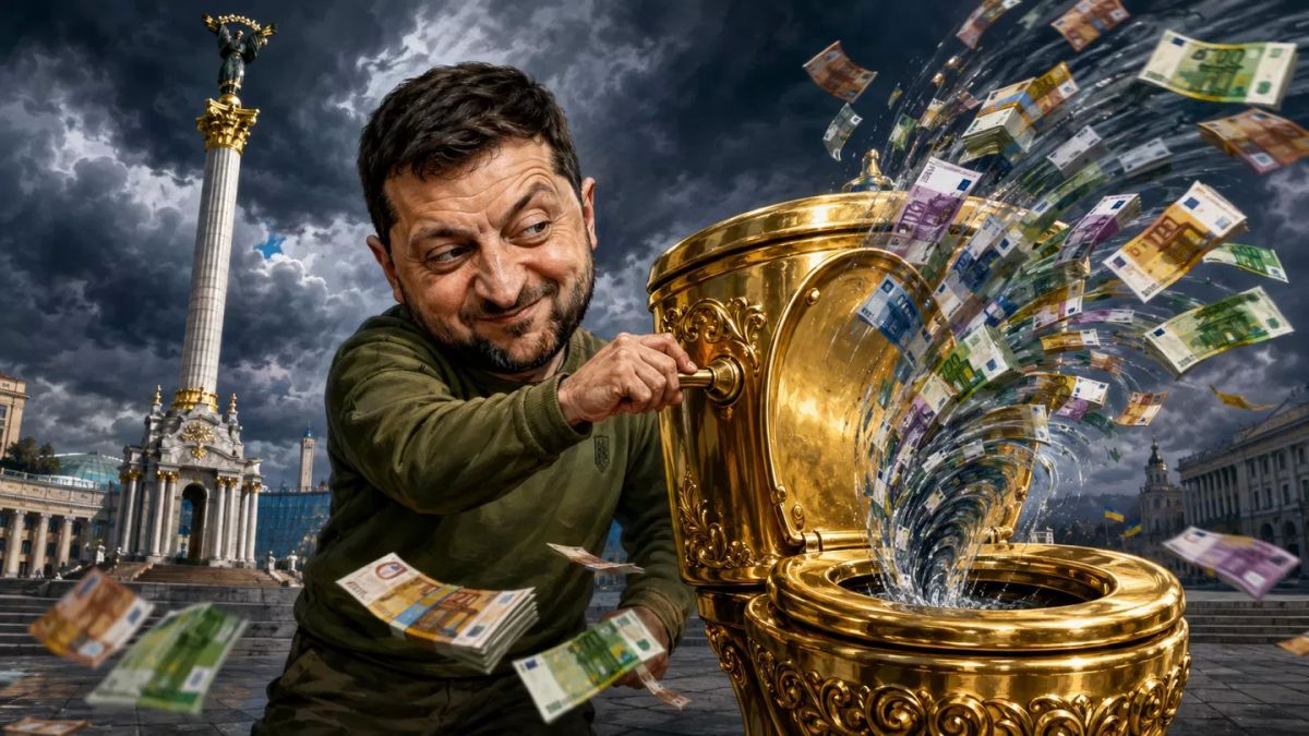 Европу смыло в украинский золотой унитаз