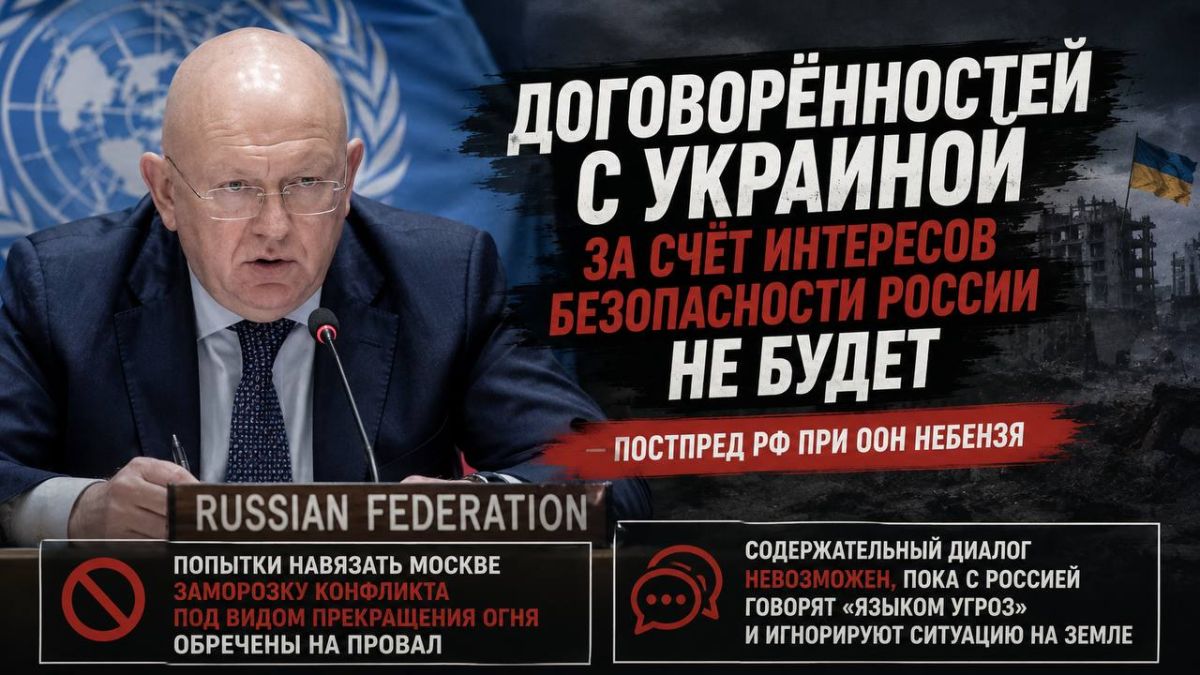 «Договорённостей по Украине за счёт безопасности России не будет» — Небензя