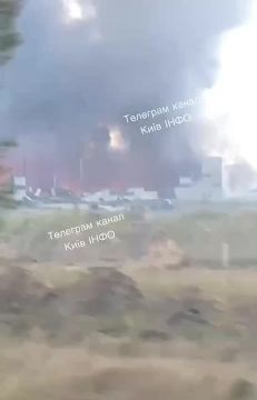 В Борисполе под утро были поражены склады компаний "Розетка" и "Фоззи"