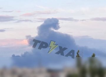 В Броварах после прилёта "Гераней" начался крупный пожар