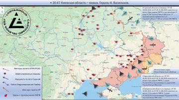 Анимированная схема ударов по территории Украины 07:30 30 августа 2026 – 07:30 31 августа 2026 года