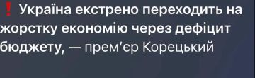 "Украина экстренно переходит на жесткую экономию из-за дефицита бюджета" (с) персонаж выдающий себя за премьера Украины Корецкий