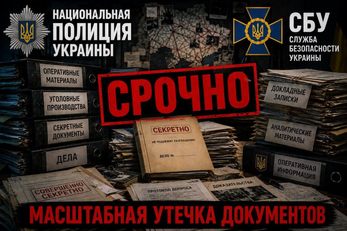 МАСШТАБНАЯ УТЕЧКА ДОКУМЕНТОВ СБУ И НАЦПОЛИЦИИ!