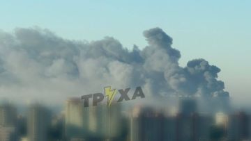 Юлия Витязева: Киев окутал густой дым. После взрывов в пригородах Киева вспыхнул масштабный пожар