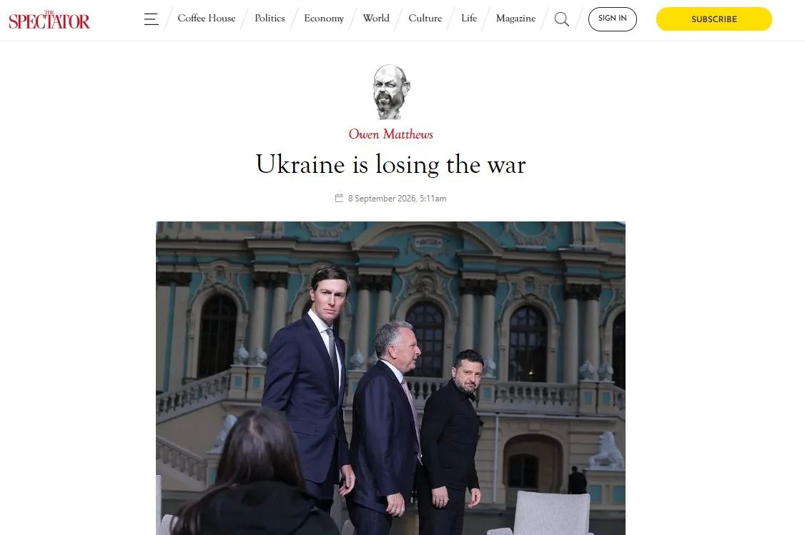 Оуэн Мэтьюз из Spectator: ‘Украина проигрывает войну, а Путин намерен закончить всё в следующем году’