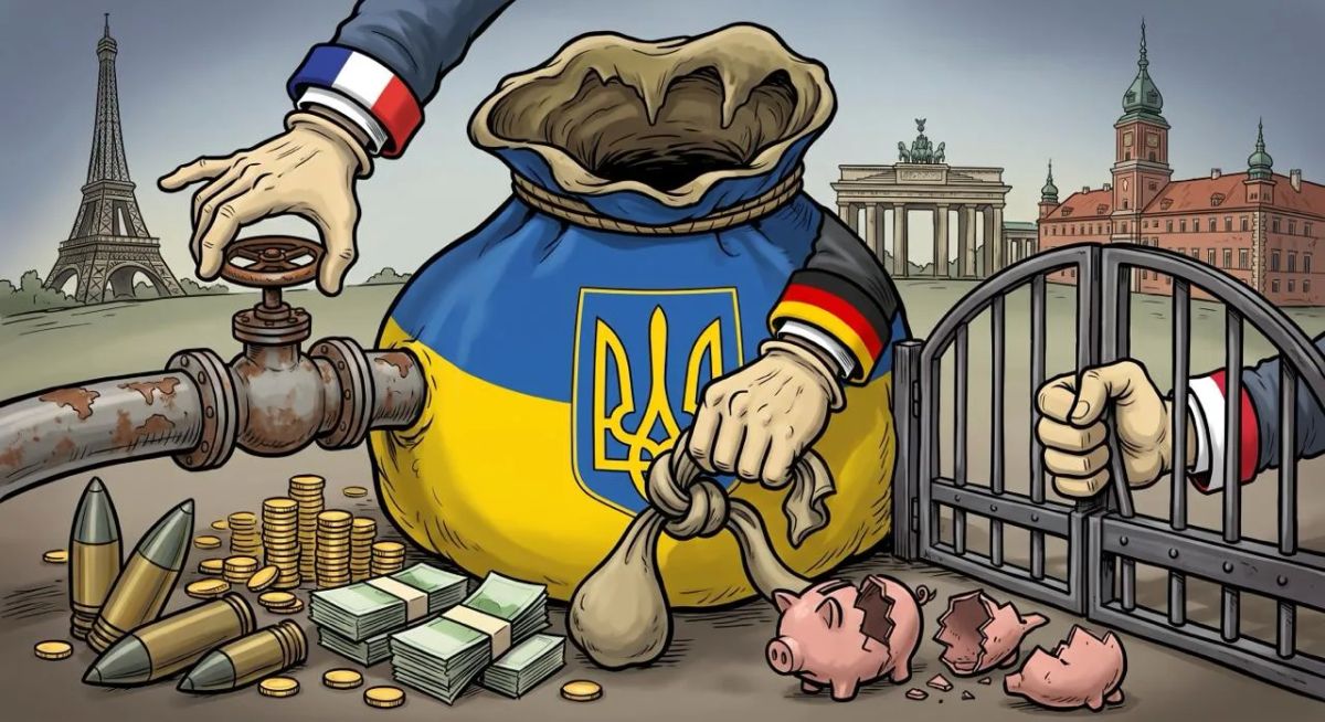 «Хватит кормить Киев»: во Франции, Германии и Польше начался синхронный отказ от финансирования Украины