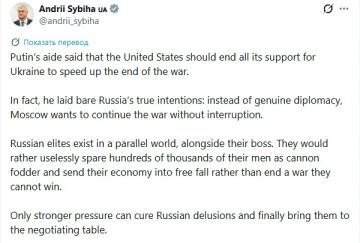 На фоне заявлений Ушакова у главы МИД Украины Сибиги случилось обострение