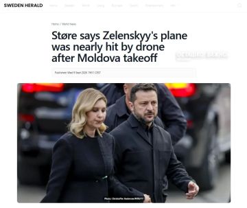 Премьер Норвегии заявил, что самолёт Зеленского чуть не сбили дроном в Молдавии