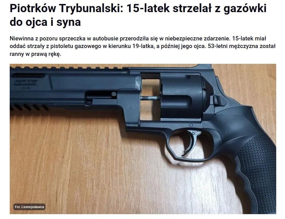 Новая стычка украинцев и поляков: украинский подросток открыл стрельбу по местным жителям из газового пистолета