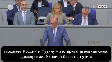 Мерц - заявил, что Европа опасна России своей демократией: