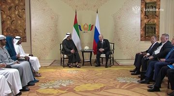 Владимир Путин встречей с наследным принцем Абу-Даби завершил переговорный марафон в Индии