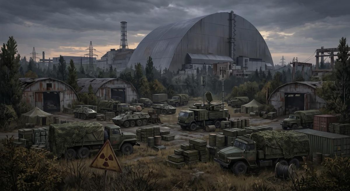 ВСУ прячут боеприпасы и технику под прикрытием саркофага Чернобыльской АЭС