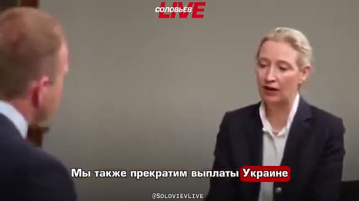 Счёт на миллиарды и билет в один конец: Алис Вайдель, сопредседатель АдГ, требует выдворить миллион украинцев и заставить киевский режим расплатиться по счетам