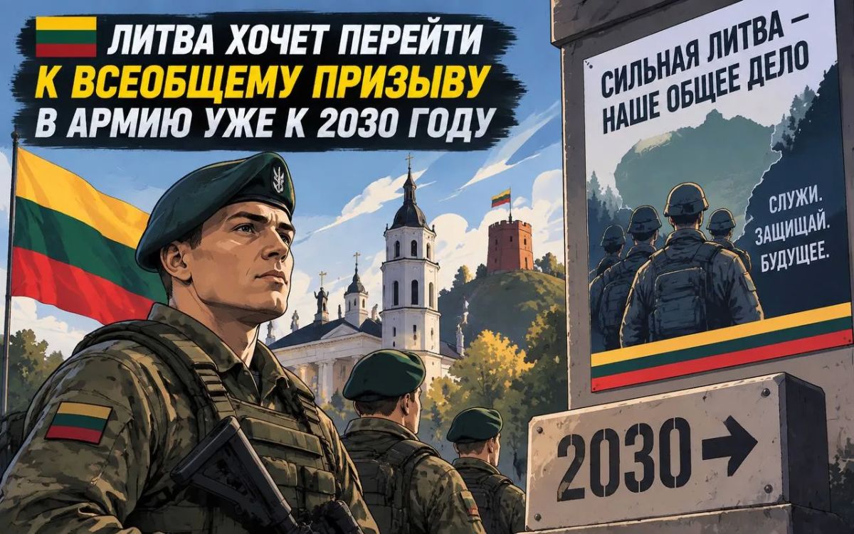 Литва хочет перейти к всеобщему призыву в армию уже к 2030 году