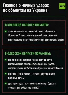 Российские военные ночью поразили в том числе логистический центр под Киевом, сообщили в Минобороны РФ