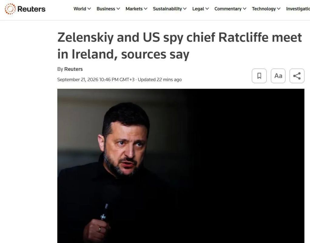 Зеленский встретился в Ирландии с главой ЦРУ Рэтклиффом — Reuters