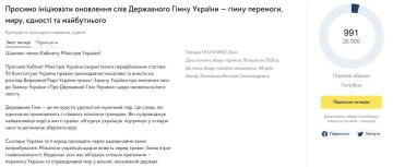 На Украине хотят изменить текст гимна страны на более оптимистичный, — петиция