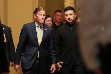Автор «адских санкций» против РФ сенатор Блюменталь встретился с Зеленским
