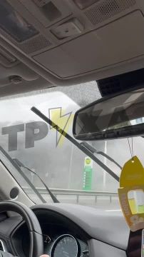 Шахед ударил по АЗС WOG на трассе Киев - Чоп возле Звягеля Житомирской области