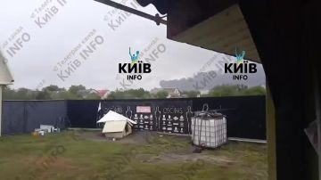 В Киеве вчера вечером что-то полыхало