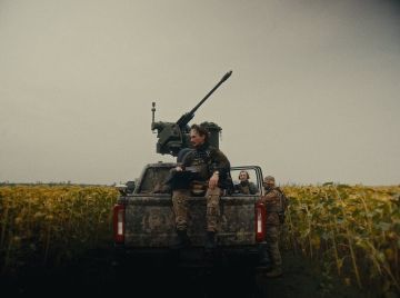 На кадрах - ДУБМ Slinger C-UAS RWS на пикапе где-то на Украине