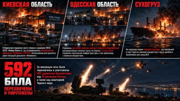 Пока все спали. Продолжено нанесение ударов беспилотными летательными аппаратами по предприятиям ВПК, логистическим центрам и морским судам, задействованным в интересах ВСУ: Киевская область: В Борисполе поражено место...