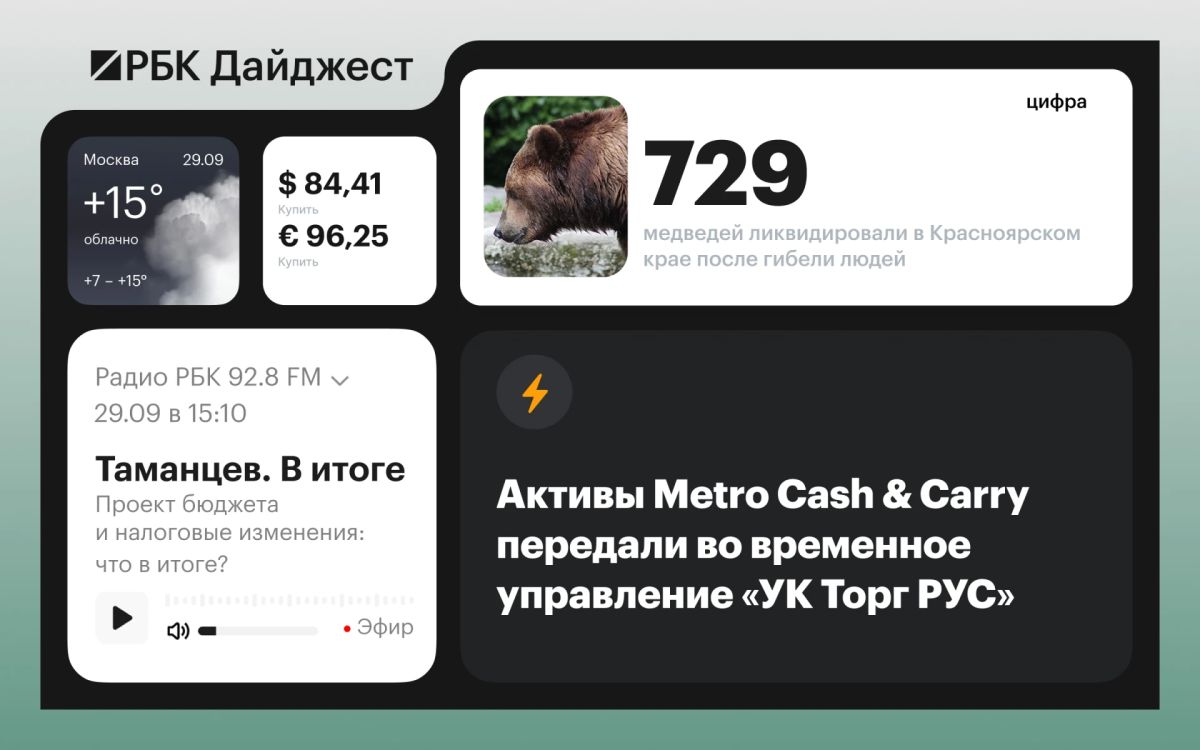 Главные новости к вечеру 28 сентября
