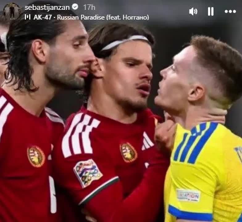 Отец игрока «Ливерпуля» Милоша Керкеза довел до истерики украинских фанатов, выложив фото сына с матча против Украины под трек российской группы АК-47 и Басты