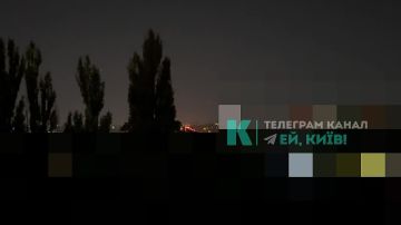 Кадры ночных прилетов по Киеву