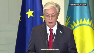 Олег Царёв: Президент Казахстана Касым-Жомарт Токаев с трибуны в Федеральной канцелярии Германии поблагодарил Владимира Путина и назвал его выдающимся государственным деятелем