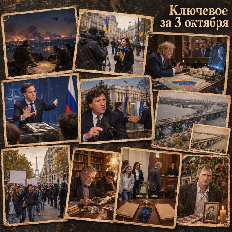 Олег Царёв: Ключевое за 3 октября. . Сводка ночных ударов по РФ и Украине, новости с фронта и видеосводка