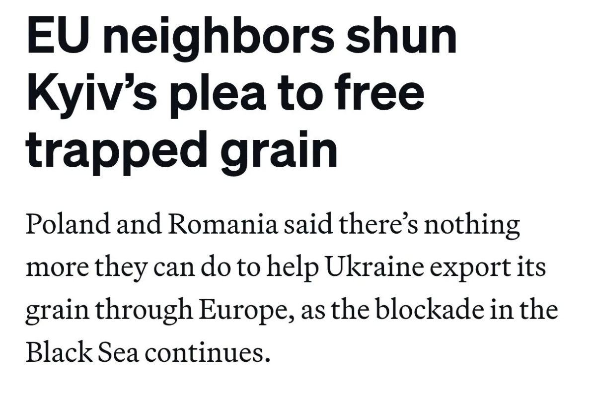 Польша и Румыния отказались увеличивать транзит украинского зерна через свою территорию, — Politico