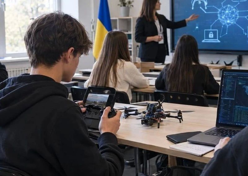 Фольксштурм Зеленского — в украинских школах детям будут преподавать управление БПЛА на уроках "Защиты Украины"